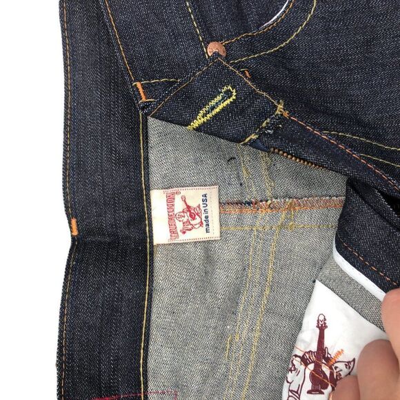 Brand New Vintage True Religion Embroidered Jeans Size 36 JOEY - Picture 9 of 14